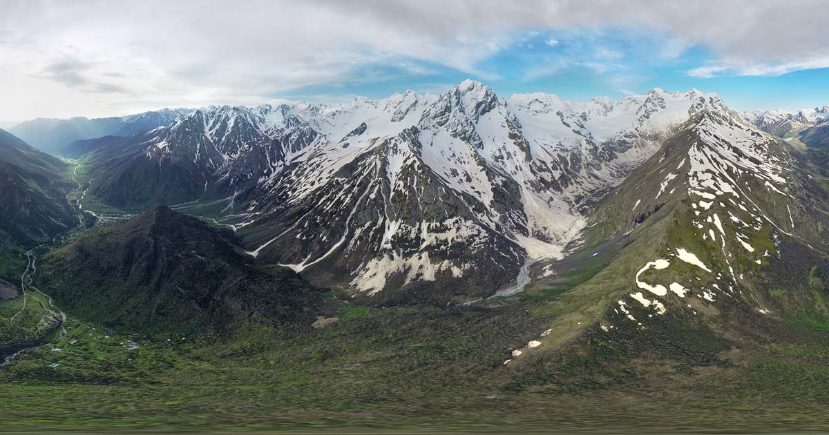 Перевал Камарта. Аэропанорама
