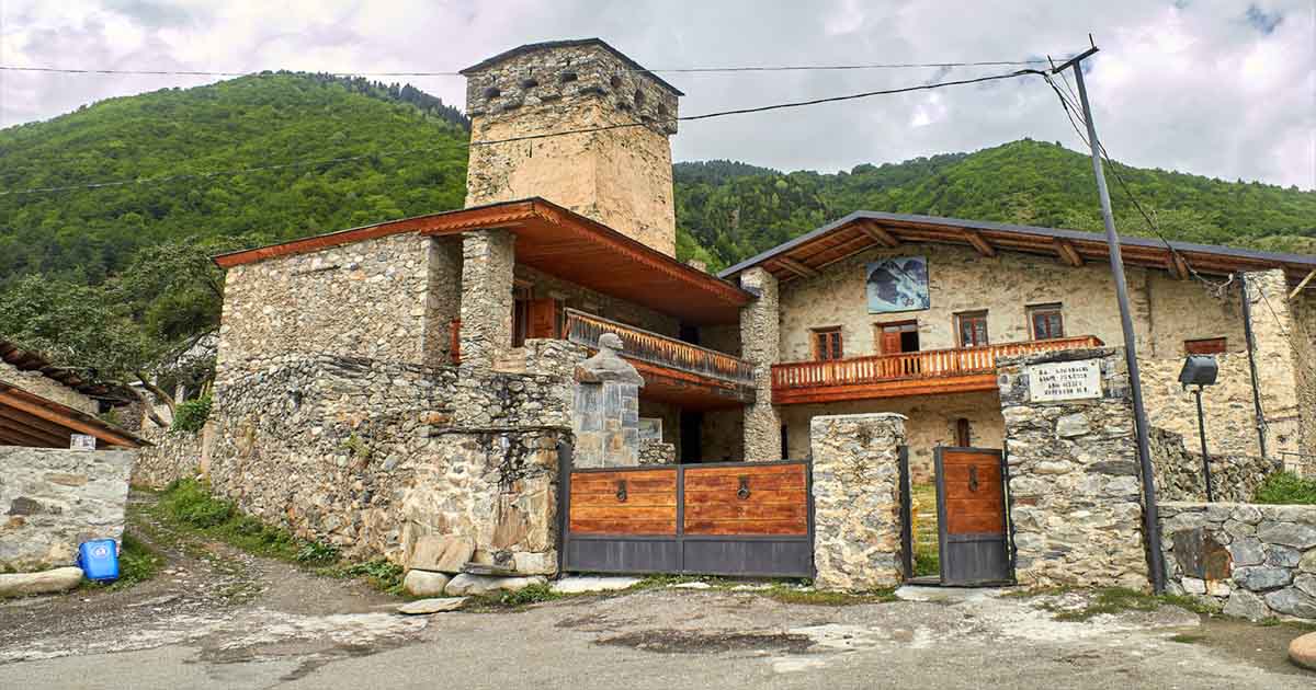 Mestia village, Michael Khergiani House Museum.
